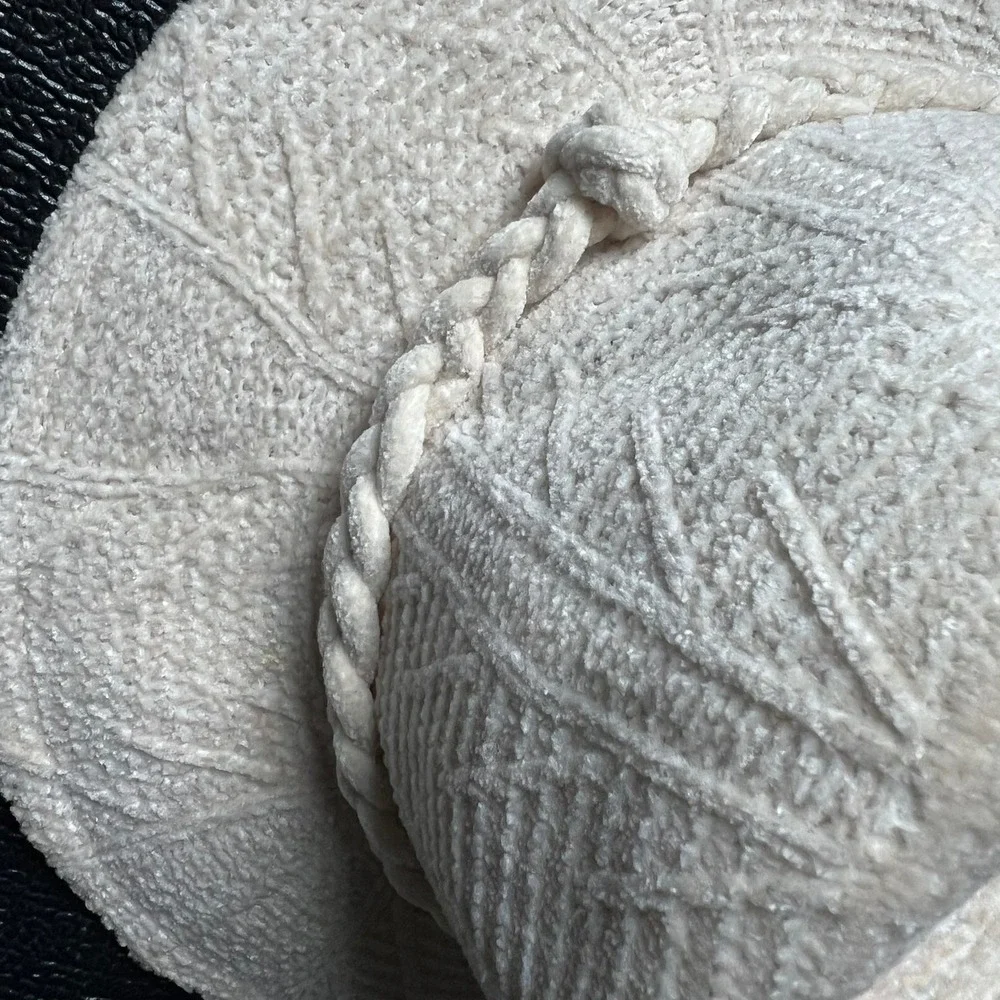 Four Buttons San Diego Hat Textured Fedora Braided Rope Wide Brim O/S Coastal - Picture 7 of 11
